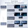 ALYYDBG Displayport Splitter to Dual DP 4K@144Hz/120Hz for Dual Monitors, Supports MST Extend, SST Mirror Mode 1 in 2 Out for Monitor Projector view 4