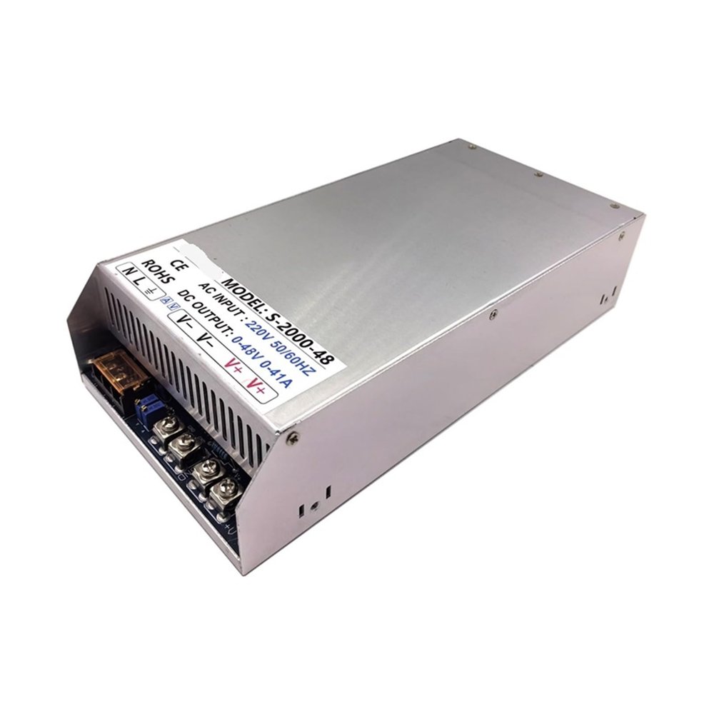 KACOME 1500W Switching Power Supply Input 110VAC/220VAC Output Voltage DC 0-12V 24V 36V 48V 60V 80V 90V 110V 220V Mini Size S-1500(110V,0-12V 0-120A)