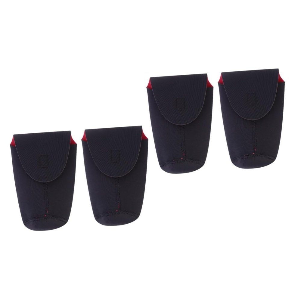 CIYODO 4pcs Thickened Diving-resistant Lens Bag for Cameras Shockproof Protective Sleeve Compact Pouch for Photography Accessories s