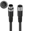 ZBLZGP M12 8-Pin A-Code Extension Cable, 40M/131.2FT Male to Female Shielded Sensor Cordset, IP67 Waterproof High Flex Cable for Cognex Vision System, Industrial Camera, Automation view 1
