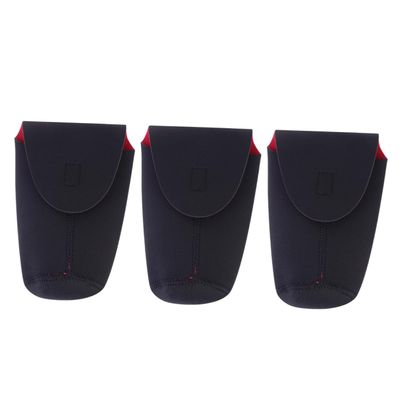 Hemobllo 3pcs Neoprene Lens Storage Bags Shockproof and Dslr Camera Lens Holders for Safe Transport and Protection