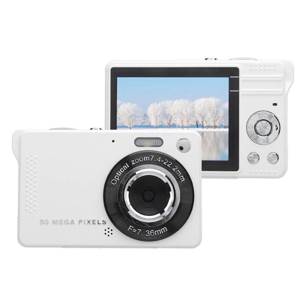 Vintage Digital Camera 50MP 1080P Compact Point and Shoot Camera, 16X Zoom Auto Focus, Retro Camera Gift for Teens, Students, Boys, Girls, Kids, 2.8in (64GB)