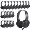 Wensdo Bulk Earbud Headphones 24 Pack for School Classroom Kids, Wholeslae Wired Durable Earphones Class Set for Students Children Toddler Teens Boys Girls and Adult (HY450, 24 Black) view 1