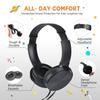 Wensdo Bulk Earbud Headphones 24 Pack for School Classroom Kids, Wholeslae Wired Durable Earphones Class Set for Students Children Toddler Teens Boys Girls and Adult (HY450, 24 Black) view 2