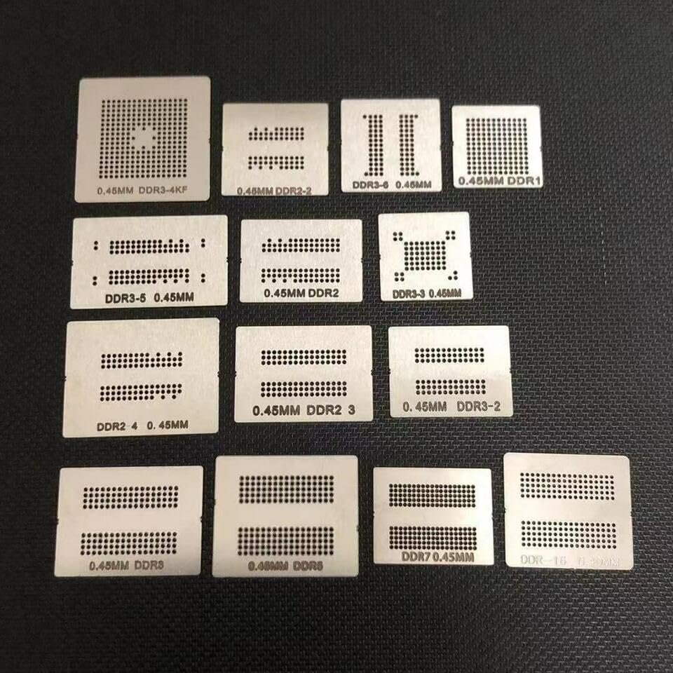 14pcs* DDR1 DDR2 DDR3 DDR4 DDR5 GDDR5X FBGA190 GDDR6 FBGA180 BGA Stencil