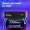 Crucial P310 2280 1TB PCIe Gen4 NVMe Gaming PS5 SSD with Heatsink, Up to 7,100MB/s, PlayStation5, Laptop & Desktop (PC) Compatible, Solid State Drive - CT1000P310SSD5-01 view 2