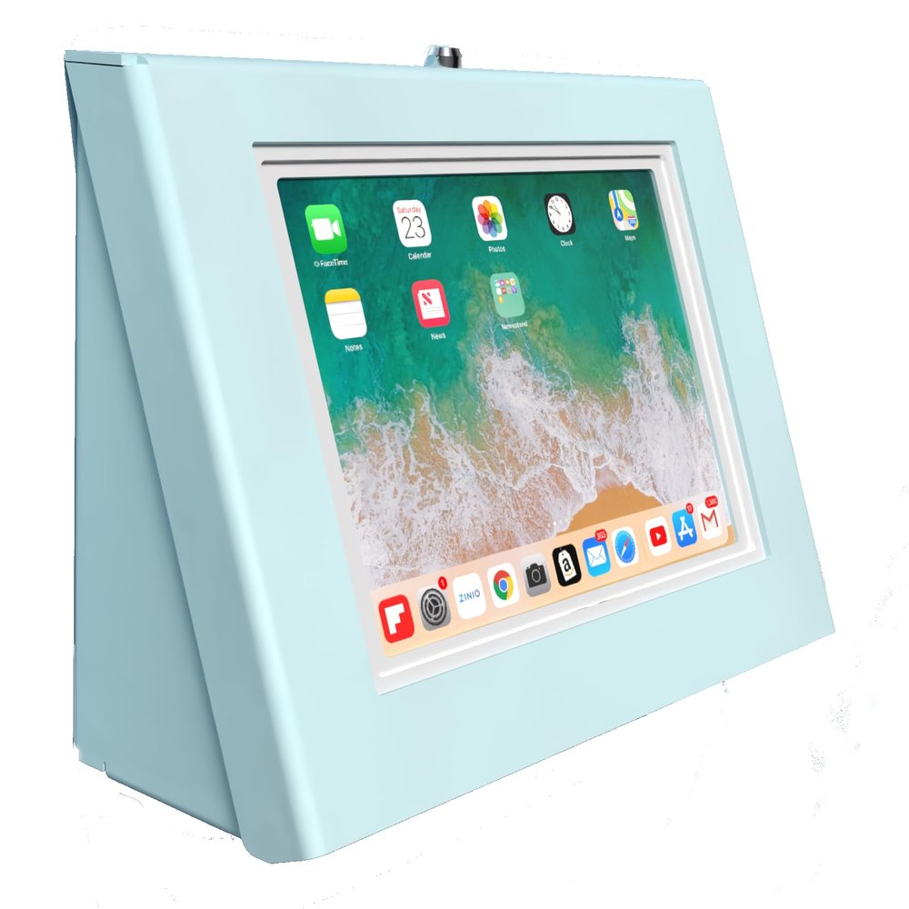 TABcare Easy Wall Mount Security Tablet Kiosk for iPad 10 10.9", iPad 11" 2025 A16 Designed for Integration of USB Hub, Printer, CC Reader & All Your Peripherals (White)