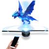 3D Hologram Advertising Display Fan 16.5inch, Holographic Projector Fan, 3D Hologram Device with 224 LED Light Beads for Festivals Events,3PCS view 1