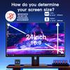 2 Pack Magnetic Hanging Computer Privacy Screen 24 Inch for 16:9 Widescreen Monitor, Removable Privacy Screen Anti Glare Blue Light Computer Screen Privacy Shield, Anti-Scratch 24in Protector Film view 2