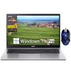 acer Aspire 3 15.6" FHD Laptop, AMD Ryzen 7 5700U Octa-Core Processor, 64GB RAM, 2TB M.2 PCIe SSD, AMD Radeon Graphics, WiFi 6, Webcam, Numeric Keypad, Windows 11 Pro with Designed Mouse, Silver view 1