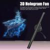 3D Hologram Christmas Tree, Holographic Fan Projector, 3D Visual Display Holographic Advertising Projection, 3D Effects with App and WiFi, Remote Control,2PCS view 2