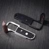 Wooden Wood Hand Grip + Aluminum Alloy Baseplate QR L Handle for XT50 Camera (Desert Ironwood + Black Base) view 3