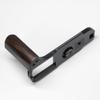 Wooden Wood Hand Grip + Aluminum Alloy Baseplate QR L Handle for XT50 Camera (Ebony + Black Base) view 1