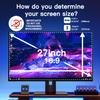 2 Pack Magnetic Hanging Computer Privacy Screen 27 Inch for 16:9 Widescreen Monitor, Removable Privacy Screen Anti Glare Blue Light Computer Screen Privacy Shield, Anti-Scratch 27 in Protector Film view 2