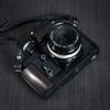 Wooden Wood Hand Grip + Aluminum Alloy Baseplate QR L Handle for F2 F2A F2AS Camera (Ebony + Black Base) view 2