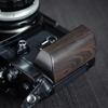 Wooden Wood Hand Grip + Aluminum Alloy Baseplate QR L Handle for F2 F2A F2AS Camera (Ebony + Black Base) view 4