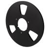 1/4 10 Inch Empty Tape Reel Aluminum Alloy Reel, Recording Tape Reel for Nab, Classic 3 Windproof Hole Open Reel for Universal Tape Recorder Repair (Black) view 2