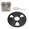 1/4 10 Inch Empty Tape Reel Aluminum Alloy Reel, Recording Tape Reel for Nab, Classic 3 Windproof Hole Open Reel for Universal Tape Recorder Repair (Black) view 4