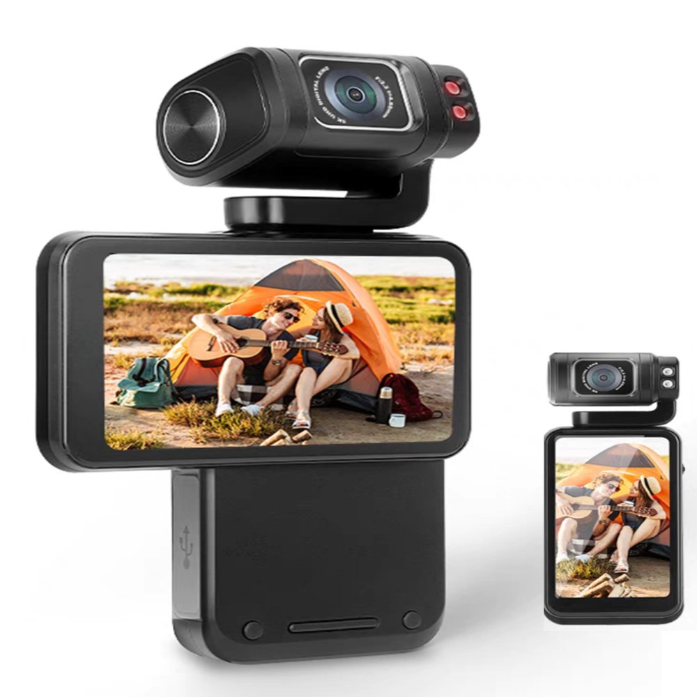 5K Video Camera Camcorder 36MP with 3.5-inch Rotating Touch Screen 64G Memory Card Digital Camera Vlogging Camera Handheld Camera for YouTube Travel Life Vlogging Recording