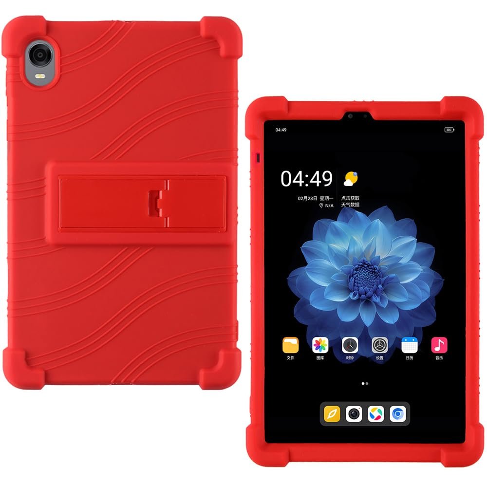 AKNICI Case for ALLDOCUBE iPlay 60 Mini Pro/ALLDOCUBE iPlay 60 Mini Turbo Tablet 8.4 inch, Soft Silicone Heavy Protective Cover with Adjustable Kickstand for ALLDOCUBE iPlay 60 Mini Pro, Red