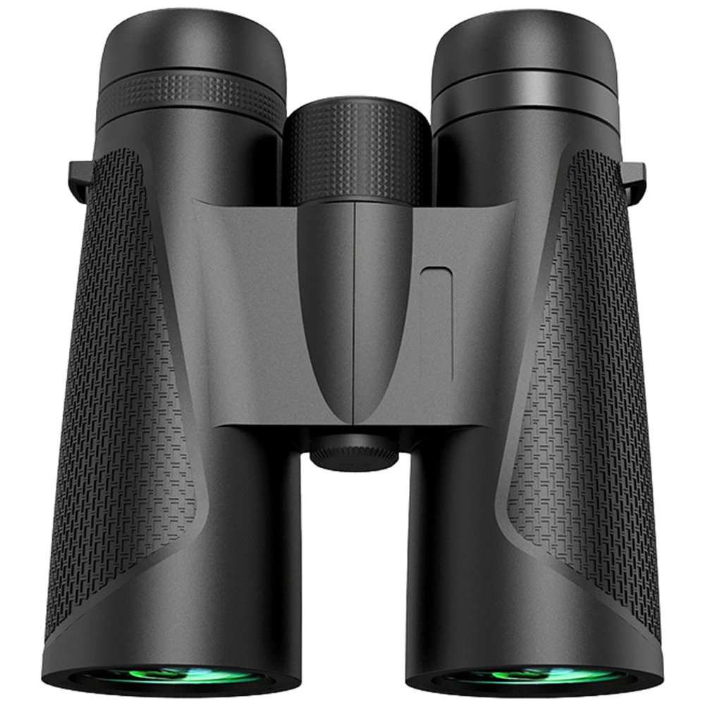 12x42 Binoculars,Super Bright Binoculars with Large View Low Light Night Vision, Waterproof Compact Hunting Binoculars for Bird Watching, Hunting, Hiking, Concerts Black