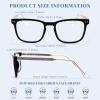 DEHOTRE 2 Pack Blue Light Blocking Glasses Men for Computer Gaming TV Acetate Frame Metal Core Wire Spring Hinge Black & Grey view 4