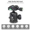 ARTCISE Tripod Ball Head Camera Tripod Ball Head Mount 36mm Diameter Ball ARTCISE All Metal CNC Professional Aluminium 360 Rotating Panoramic Ball Head Max Loading 33lbs view 2