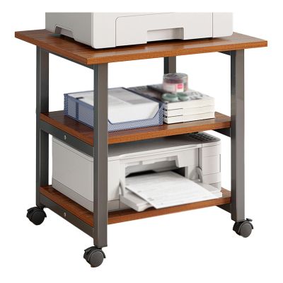 AV Media Stand,Metal Media Cart, 3 Tier CD Player Stand,Open Storage Audio Rack for Living Room, Office,Conference Rooms, Recording Studio(Brushed Black)