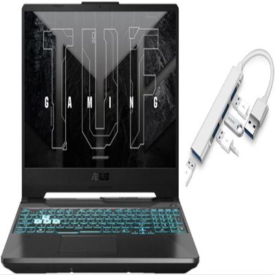 ASUS TUF Gaming 15.6 inch FHD 144Hz Laptop | AMD Ryzen 7-7435HS(Beat i7-1355U) |NVIDIA GeForce RTX 3050 | Backlit | Black | 16GB RAM DDR5 | 512GB SSD | Windows 11 Home | Bundle with USB 3.0 Hub