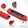 6.4 Inch Silicone Cover Compatible with Fire TV Stick 4K Max 2nd gen 2023 Remote Control Case, Toshiba/Insignia Smart TV Remote Silicone Case Cover Anti-Slip Sleeve with Lanyard (Red+Mint) view 3