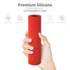 6.4 Inch Silicone Cover Compatible with Fire TV Stick 4K Max 2nd gen 2023 Remote Control Case, Toshiba/Insignia Smart TV Remote Silicone Case Cover Anti-Slip Sleeve with Lanyard (Red+Mint) view 4