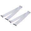 MECCANIXITY 2 Pcs IDC Flat Ribbon Cable, 2.54mm Pitch 63mm Width 100cm Long 50 Pin FC to FC Flat Ribbon Connector Jumper Wire for PC, LED Displays view 1