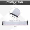 MECCANIXITY 2 Pcs IDC Flat Ribbon Cable, 2.54mm Pitch 63mm Width 100cm Long 50 Pin FC to FC Flat Ribbon Connector Jumper Wire for PC, LED Displays view 2