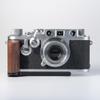 Wooden Wood Hand Grip + Aluminum Alloy Baseplate QR L Handle for 3F 3G iiif iiig Camera (Walnut + Black Base) view 1
