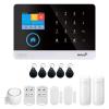 ACAGALA 433MHz Wireless WiFi + GSM Auto-dial Alarm Security System LCD Display Door Sensor PIR Motion Sensor Phone APP Remote Control Compatible with Alexa Home Voice Control Smart Home Burglar view 1