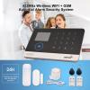 ACAGALA 433MHz Wireless WiFi + GSM Auto-dial Alarm Security System LCD Display Door Sensor PIR Motion Sensor Phone APP Remote Control Compatible with Alexa Home Voice Control Smart Home Burglar view 2