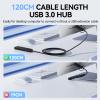 Aceele USB C/A Hub for Laptop, Ultra Slim USB Splitter 4 Port USB 3.0 Data Hub, Bundle of USB Hub 3.0 Splitter with 4 USB-A Ports view 4