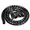 10mm*2m Spiral Cable Wire Wrap Tube Computer Manage Cord Cable Sleeves Spiral Flexible PE cable sleeve - (Color: White) view 2