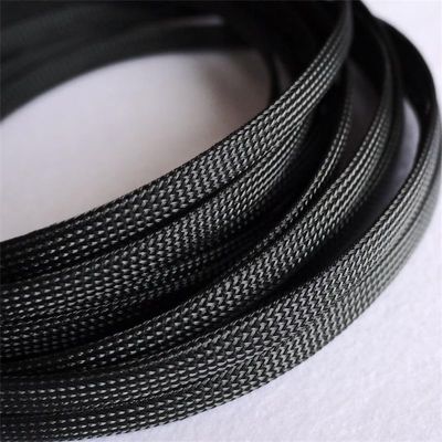 10/30meters 8mm Black Nylon Net Expandable Sleeving High Density Sheathing Plaited Cable Sleeves Shock-absorbing net - (Length: 10M)