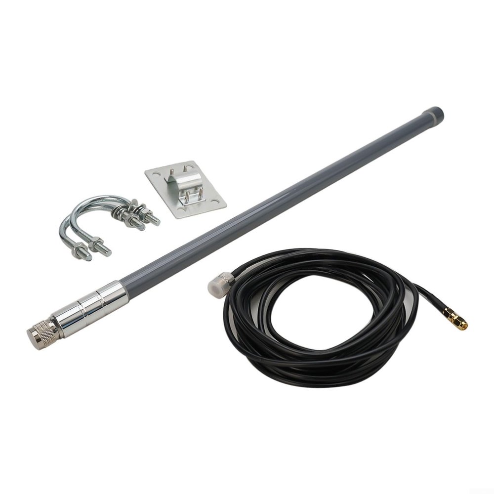 12DBi Antenna Kit 868MHz 915MHz Frequency Optimised Tuned For Helium Miners For Outdoor Omnidirectional Fiberglass Aerial Antenna(Antenna kit)