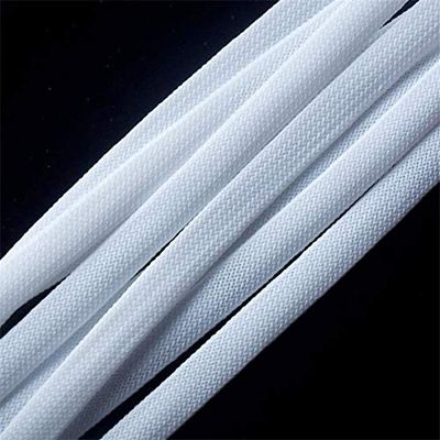 10 30 meters White 10mm PET Expandable Sleeving High Density Sheathing Plaited Cable Sleeves - (Length: 10M)
