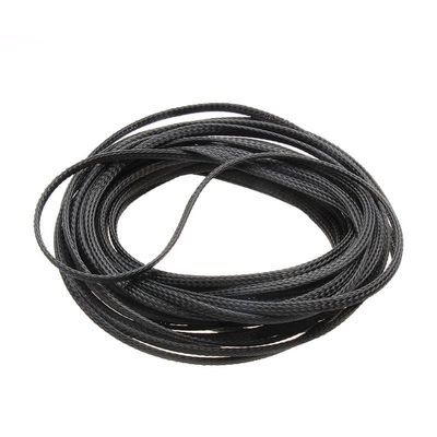 15M 4/6/10/12/20/25mm Black Nylon PET High Density Insulation Cable Sleeve Braided Wire Wrap Gland Cables Protection Sheath - (Inside Diameter: 12mm)