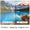 Indoor Projector Screen 60-200 Inch Movie: Foldable Projection Screens 4K HD 4:3/16:9 Hanging Wall Portable Anti-Crease Home Theater, Outdoor Movie Screen Portable for Camping(16:9,60 inch screen) view 4