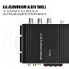 15W x 2 RMS Power Output Stereo Power Amplifier, Great for Vehicle, Home Use, All Aluminium Alloy Shell, Low Distortion, Easy to Wire, Smart Lightweight Design (Black) view 4