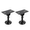 Speaker Wall Ceiling Mount Stand, Speaker Stand Wall Mount Bracket, Heavy Duty Iron Construction 88Lbs Load Capacity, Adjustable Telescopic Rod, Compatible for Home Theater Studio view 1