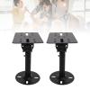 Speaker Wall Ceiling Mount Stand, Speaker Stand Wall Mount Bracket, Heavy Duty Iron Construction 88Lbs Load Capacity, Adjustable Telescopic Rod, Compatible for Home Theater Studio view 3