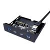 GAOSHA 19/20Pin 3.5" Soft Drives Bay USB Front Panel 2 Port USB3 and 2 Port USB3.2 5Gbps Expansion Adapter for Desktop view 1