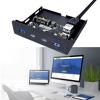 GAOSHA 19/20Pin 3.5" Soft Drives Bay USB Front Panel 2 Port USB3 and 2 Port USB3.2 5Gbps Expansion Adapter for Desktop view 2