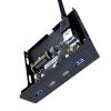 GAOSHA 19/20Pin 3.5" Soft Drives Bay USB Front Panel 2 Port USB3 and 2 Port USB3.2 5Gbps Expansion Adapter for Desktop view 3