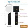 48Pcs Upgraded Under Desk Cable Management Ties - Self Adhesive Sticky Back Hook and Loop Straps, Cable Wire Organizers for Home Office view 3